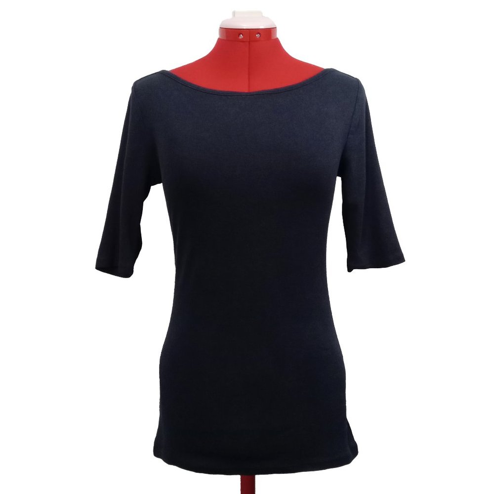 Old Navy Boat Neck Casual 3/4 Sleeve Long Navy Top Size US S